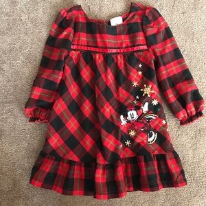 Disney Minnie Mouse plaid nightgown size 2